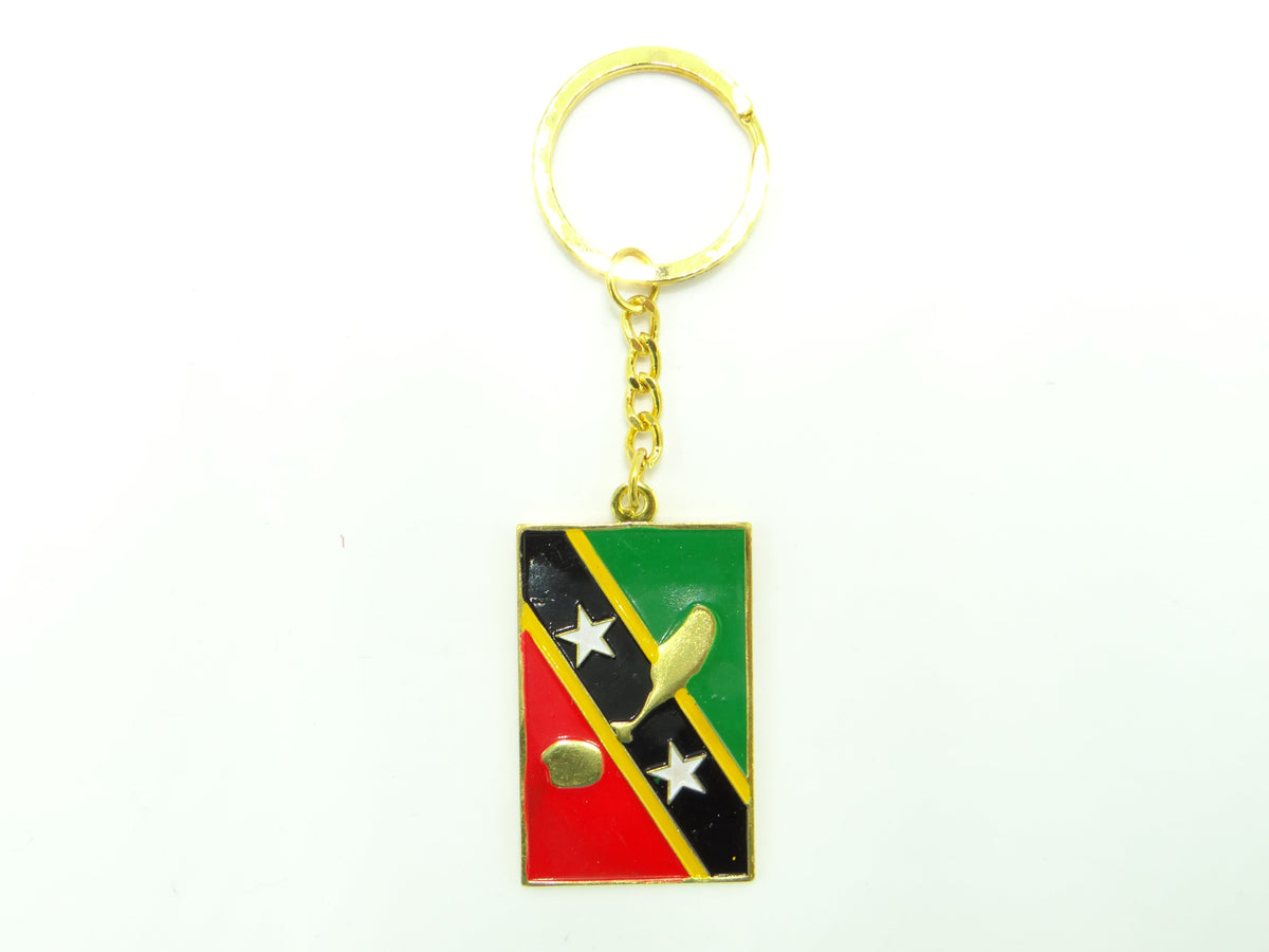 St.Kitts & Nevis Map Keychain