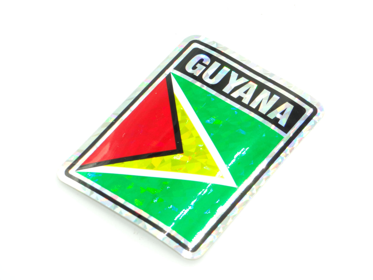 Guyana 3"x4" Sticker
